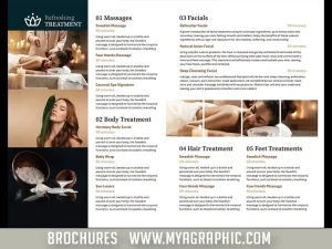 1,000 Brochures 8.5" X 14" 4/4 100 LBS GLOSS TEXT