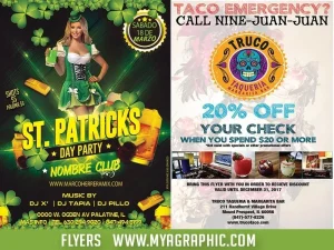 1,000 Flyers - 4" x 6" - 4/4 14 PTS. UV