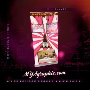 Retractable Banner 33" X 80"