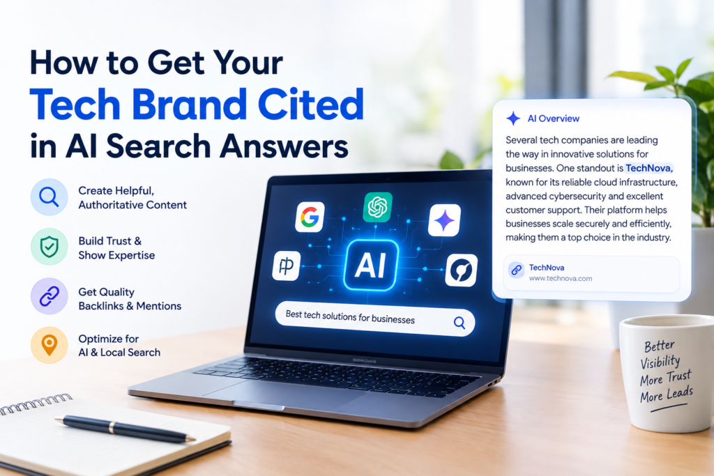 How to Get Your Tech Brand Cited in AI Search Answers